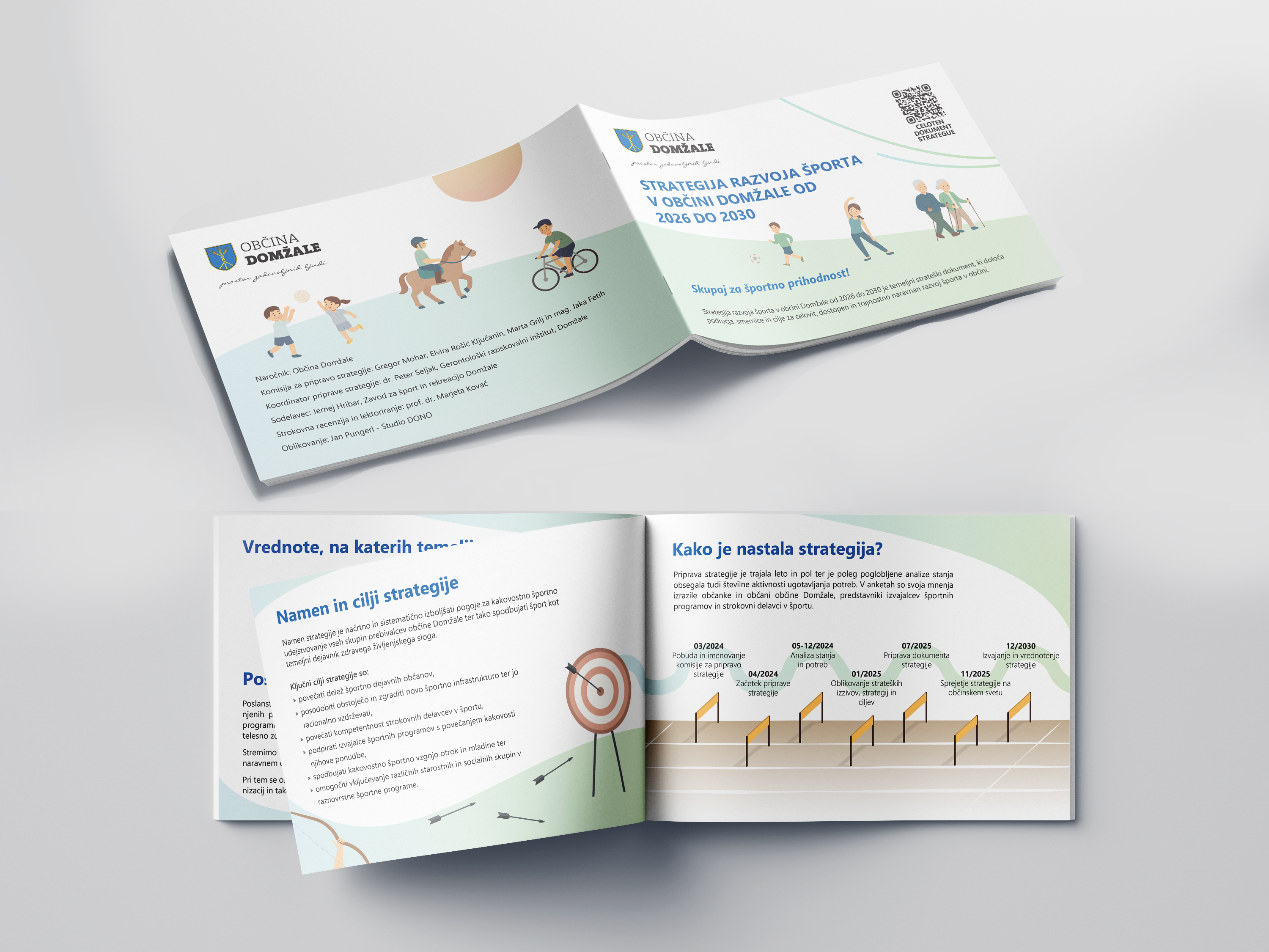 Strategija športa Domžale — oblikovanje brošure