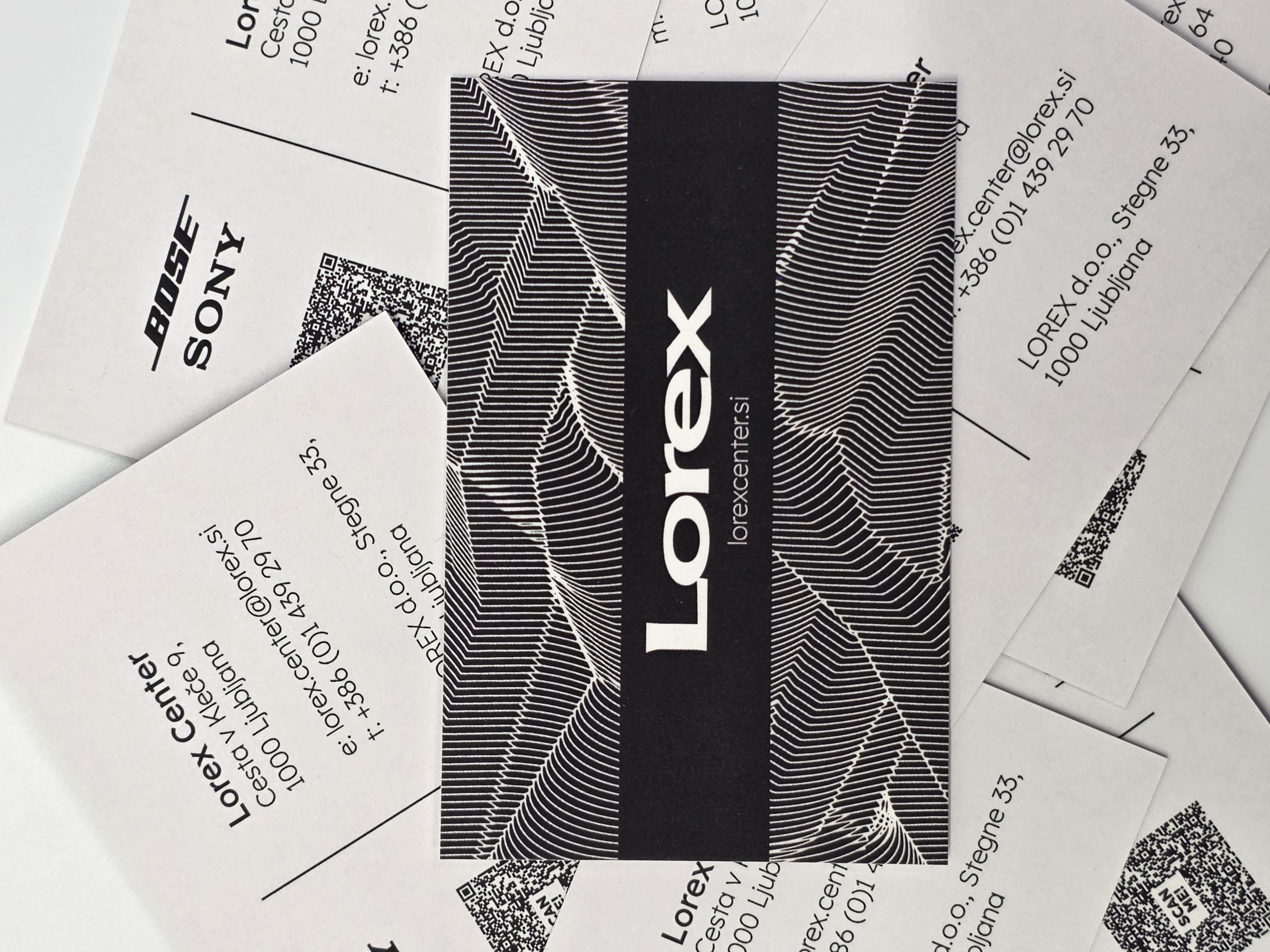 Lorex — prostorska postavitev in označevanje