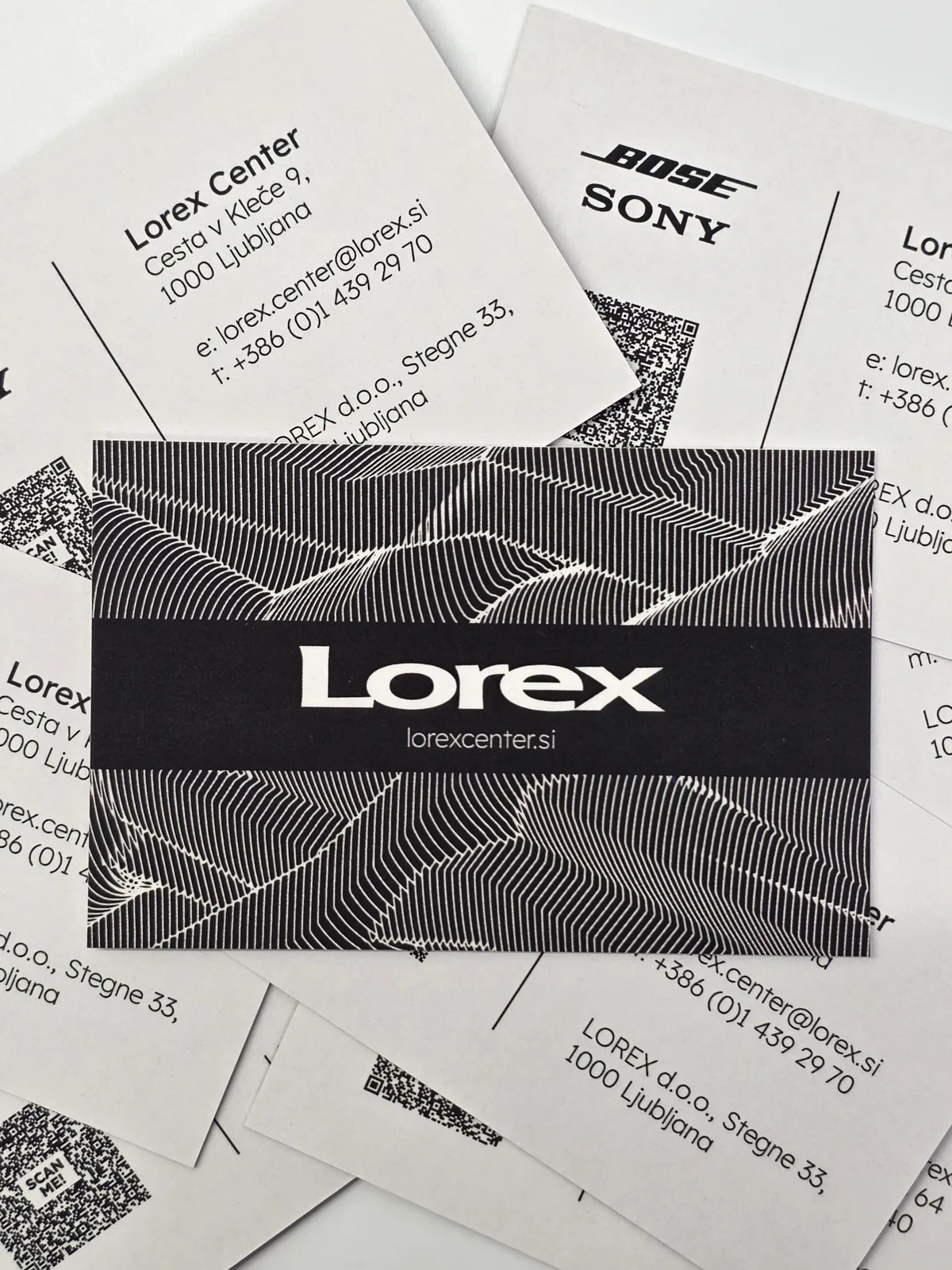 Lorex — prostorska postavitev in označevanje