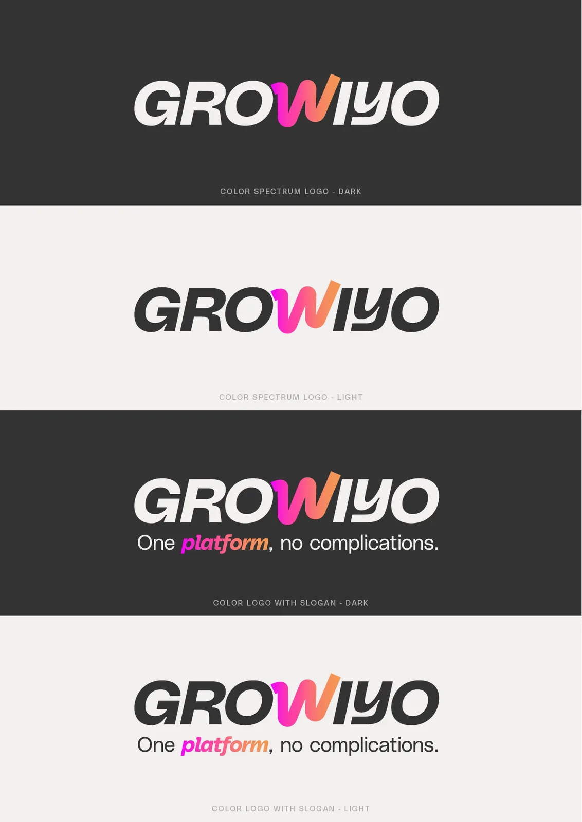 Tabla celostne grafične podobe Growiyo, grafični element
