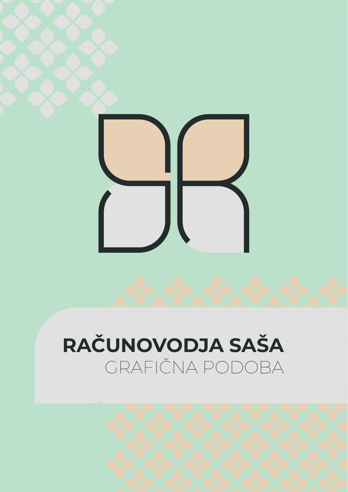 Tabla celostne grafične podobe Računovodja Saša, logotip
